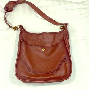 Frye chestnut leather purse!